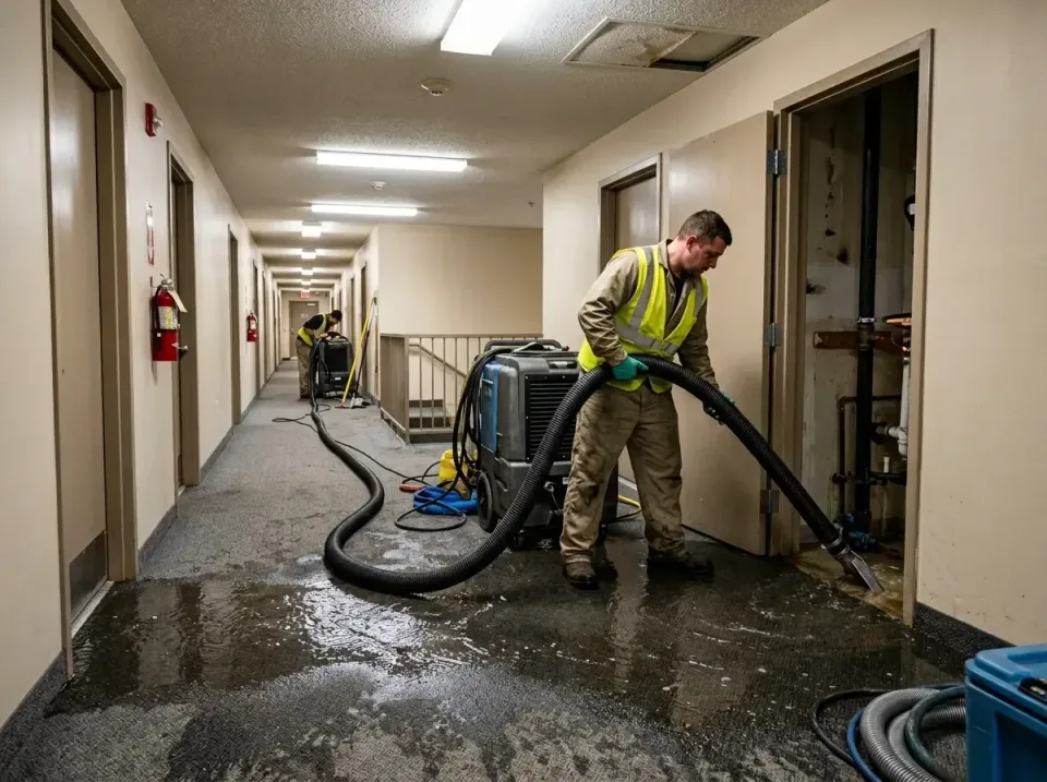 multi-unit-apartment-hallway-f-005 — frequently asked questions, Emergency Burst Pipe Water Extraction & Removal in Plain Ci…